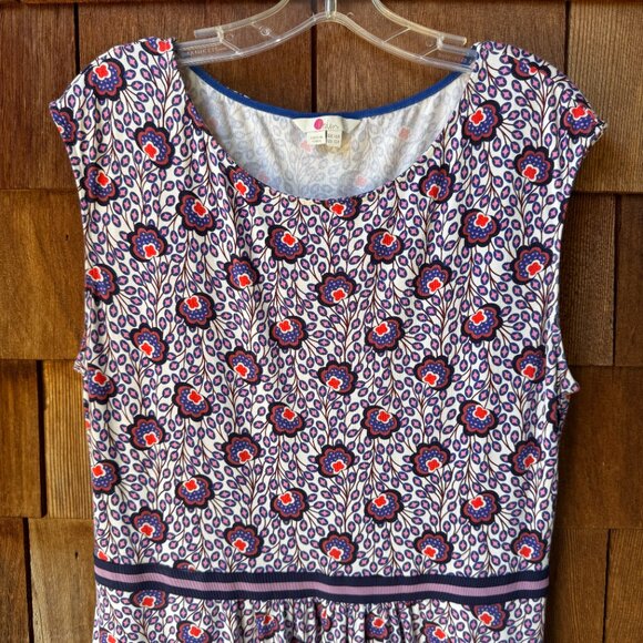 EUC Boden Floral Stretch Jersey Sleeveless Bernice Fit & Flare in Women's 12R - Picture 4 of 16
